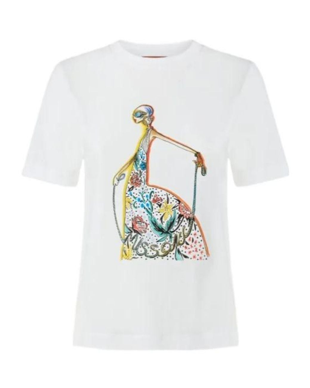 Missoni White Print Short-Sleeve T-Shirt