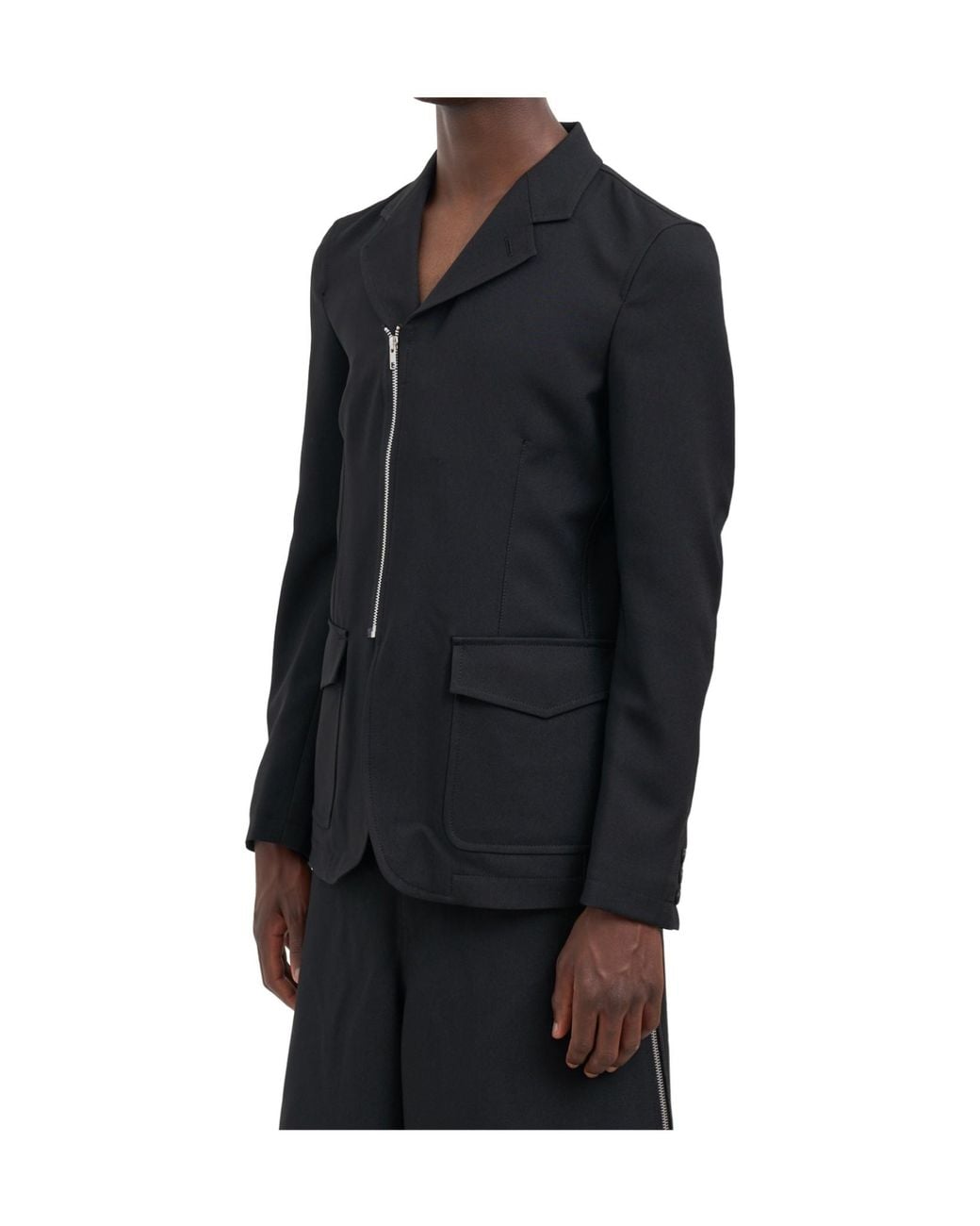 Comme des Garçons Black Collared Jacket for men