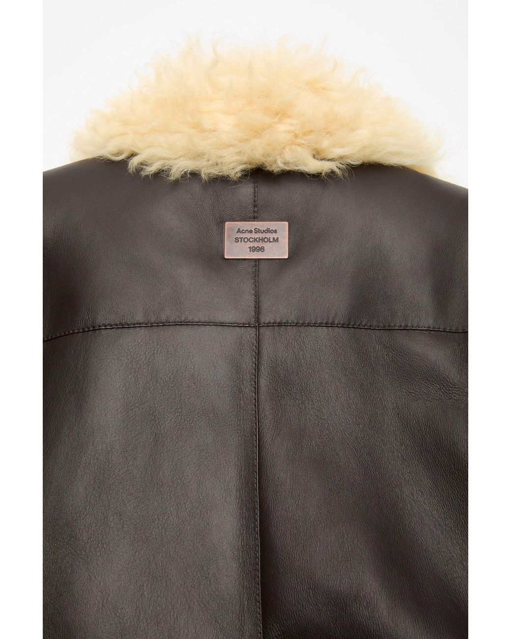 Acne Black Shearling Shirt Jacket
