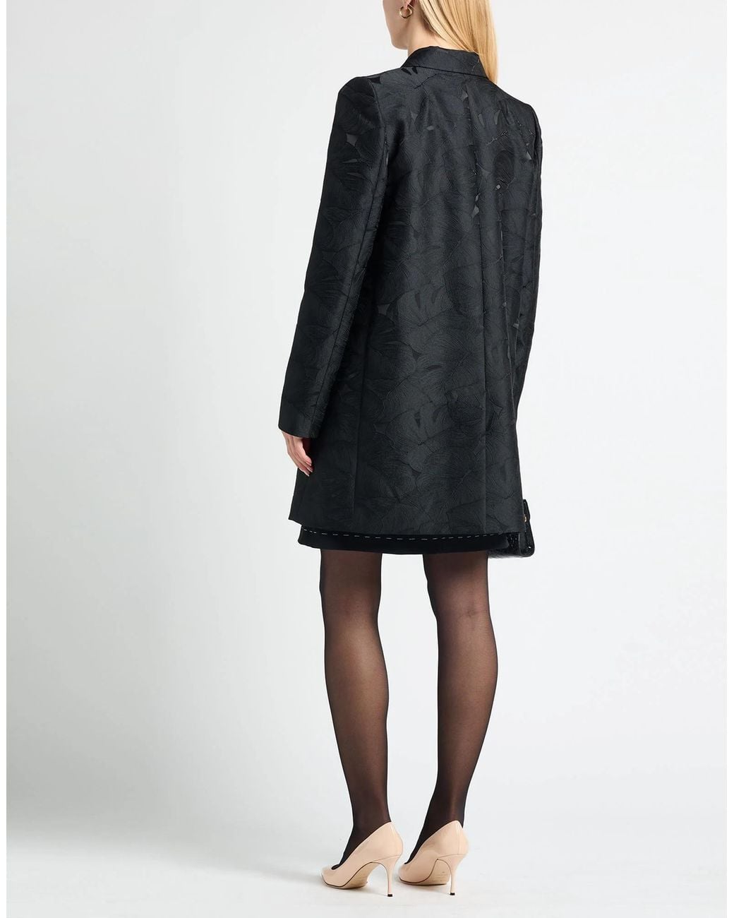 Dolce & Gabbana Black Minimalist Solid Coat