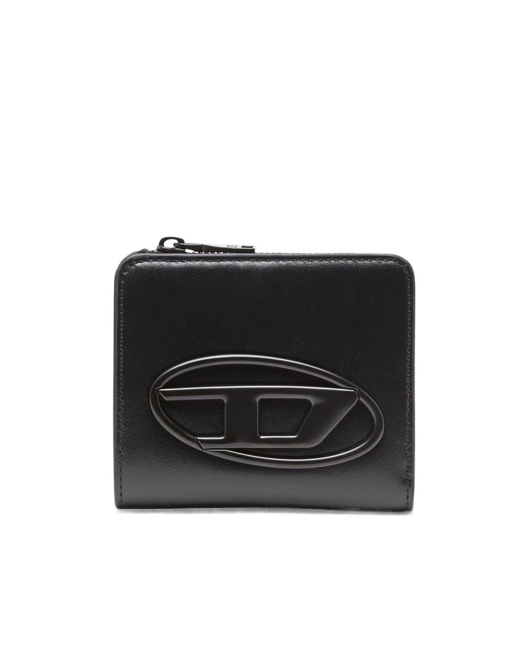 DIESEL Black Holi D Zip Bifold Wallet
