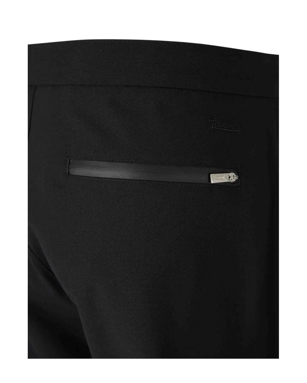 Herno Black Zip-Pocket Trousers for men