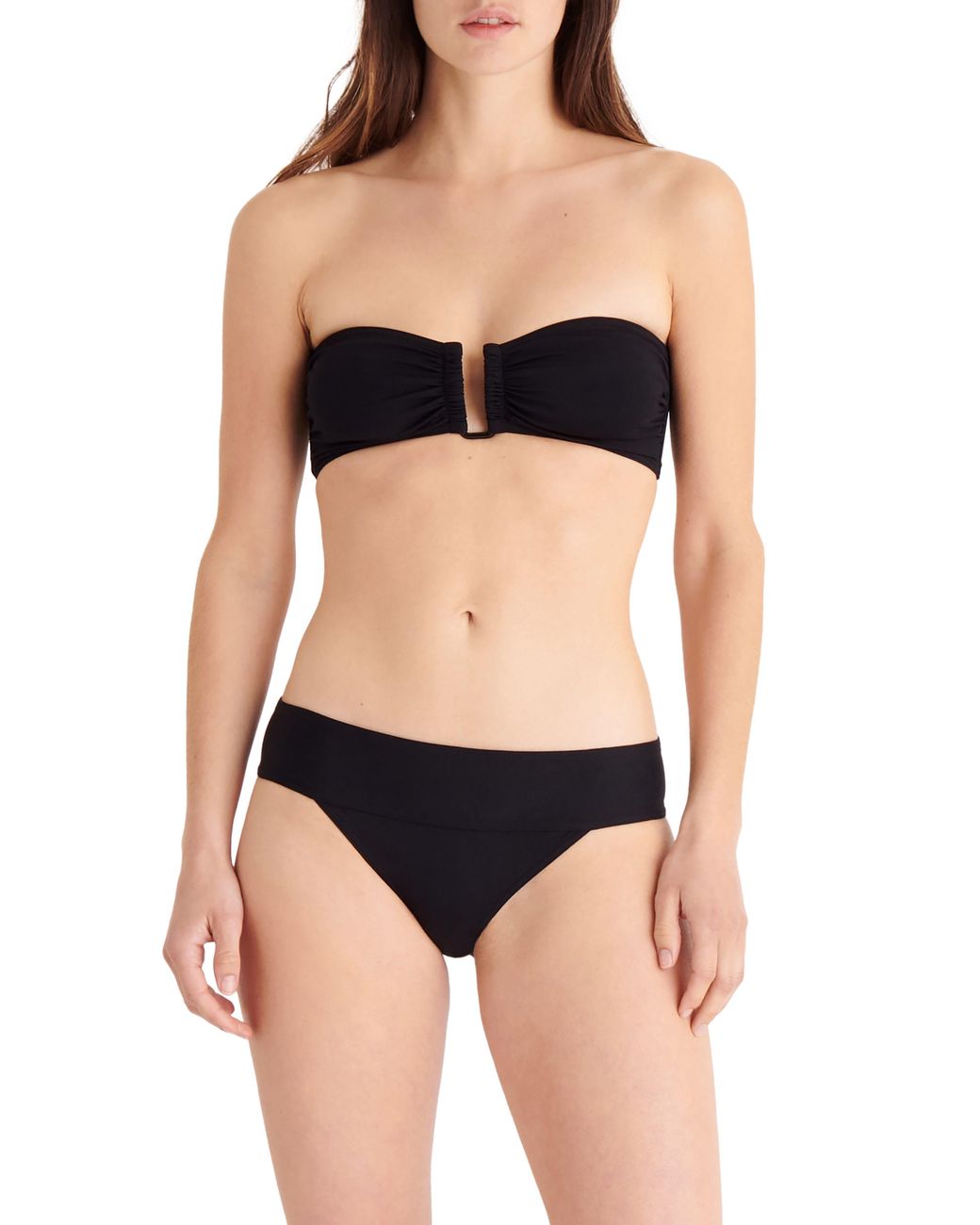 Eres Black Offtheshoulder Twopiece Swimsuit