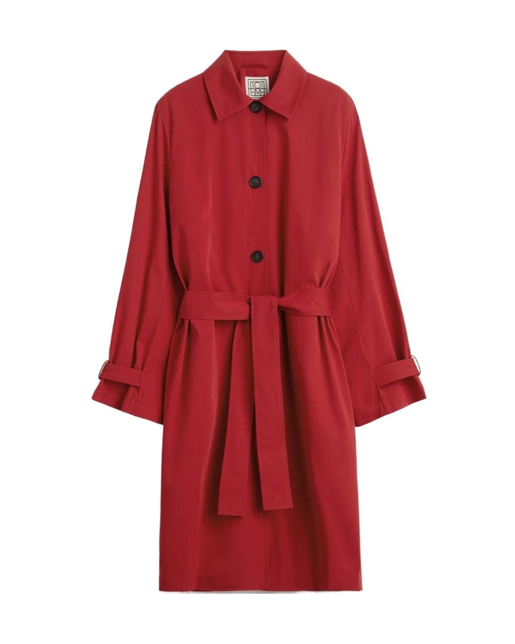 Totême Red Totême Double-Breasted Trench Coat