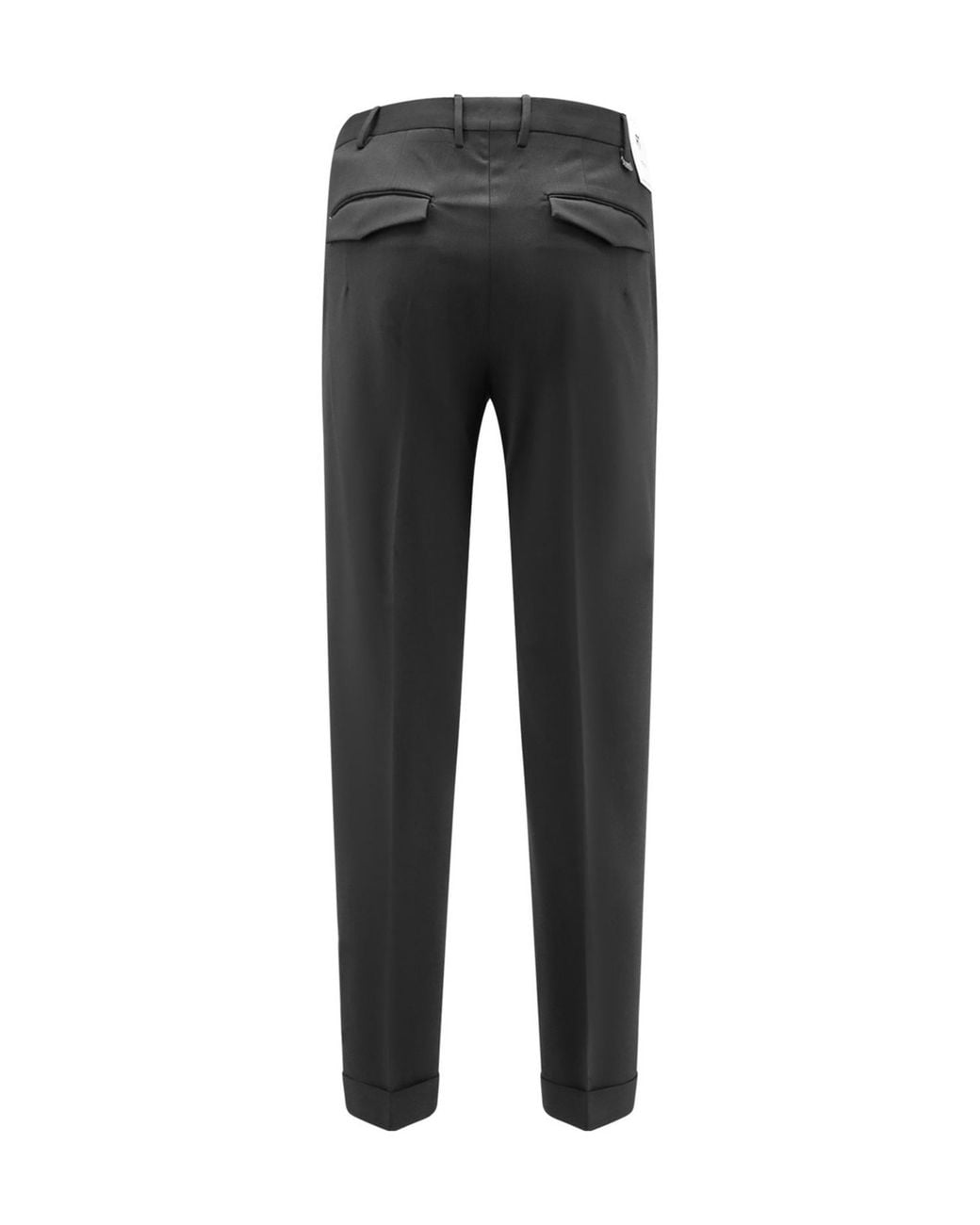 Pt Pantaloni Gray Pt Torino Turn-Up Tailored Pants for men