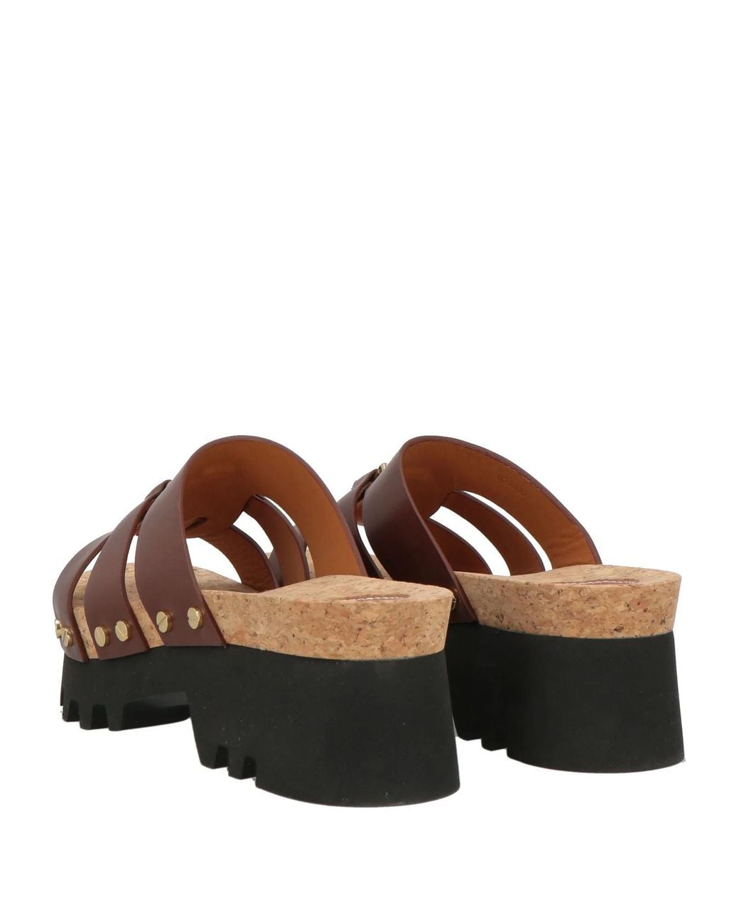 Chloé Brown Leather Sandals