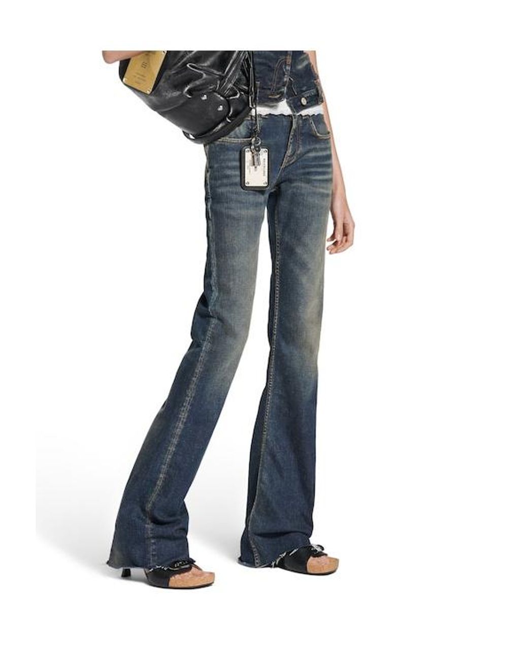 Balenciaga Blue Slim Fit Bootcut Jeans