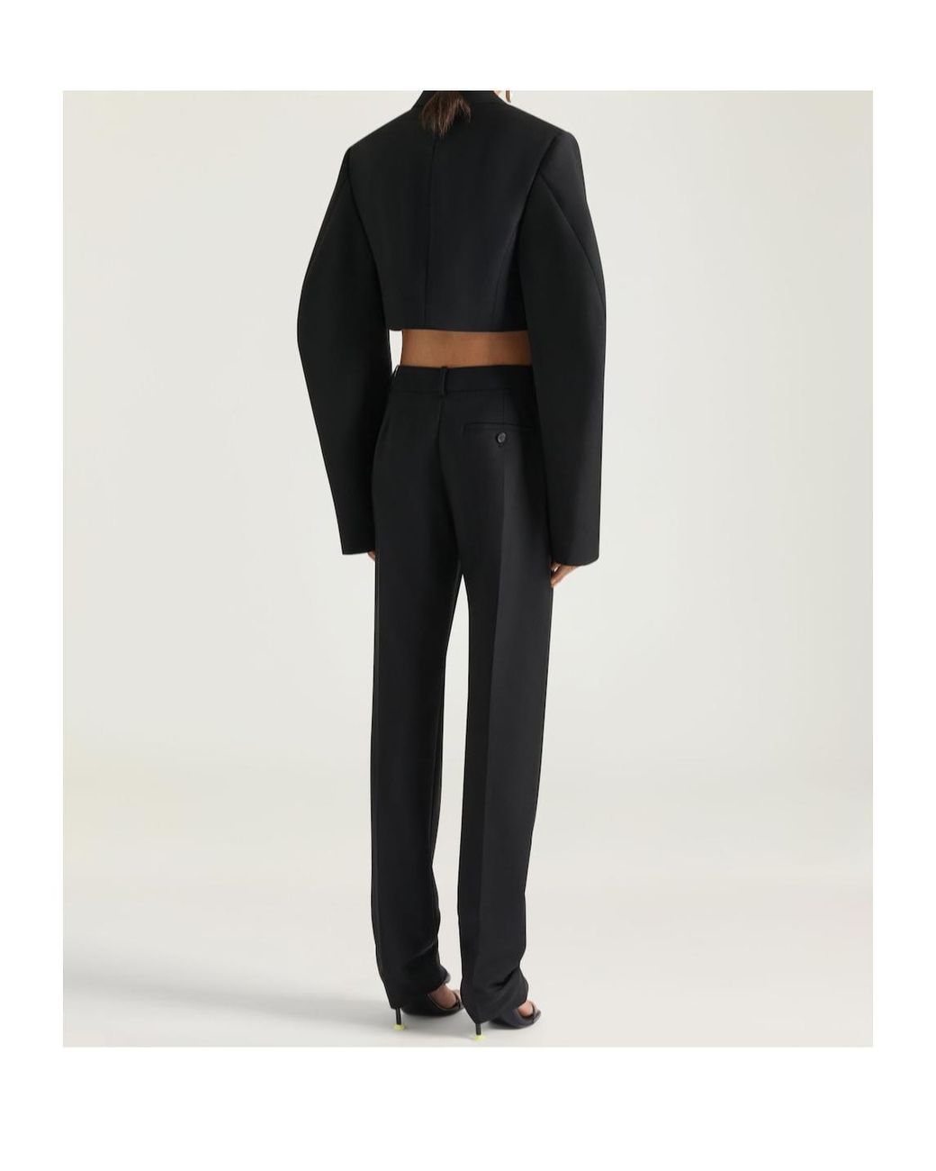 Givenchy Black Cropped Cocoon Jacket