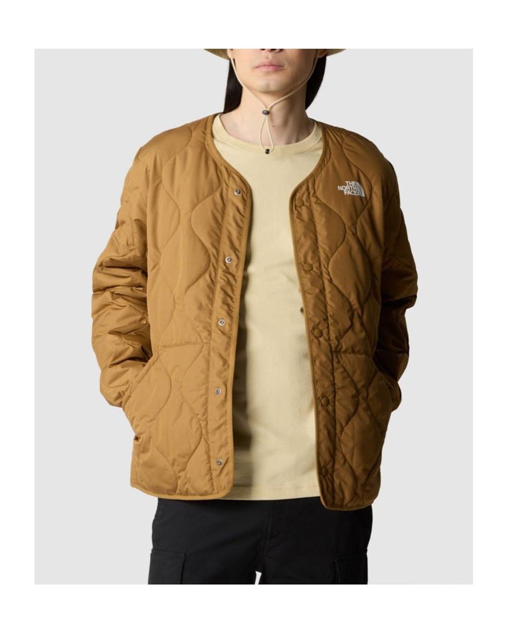 The North Face Brown Ampato Quilted Jacket for men