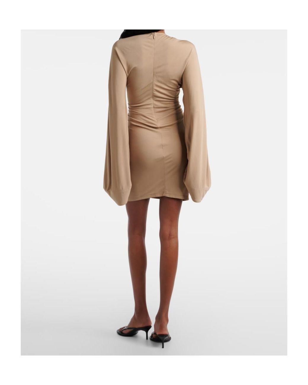 Christopher Esber Natural Salacia Ruched Minidress