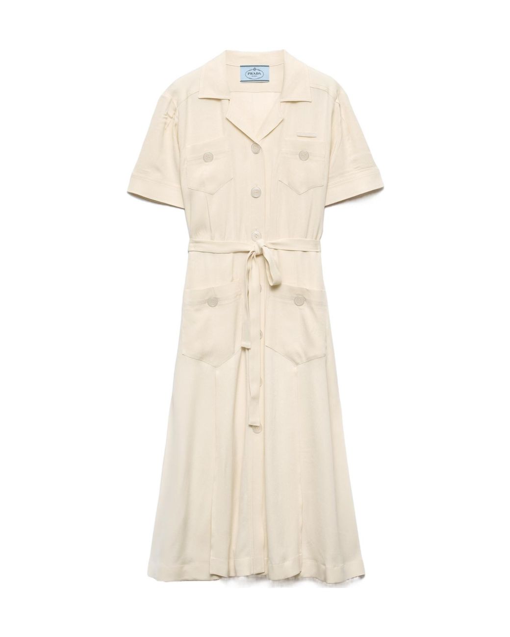 Prada Natural Lace Shirt Dress