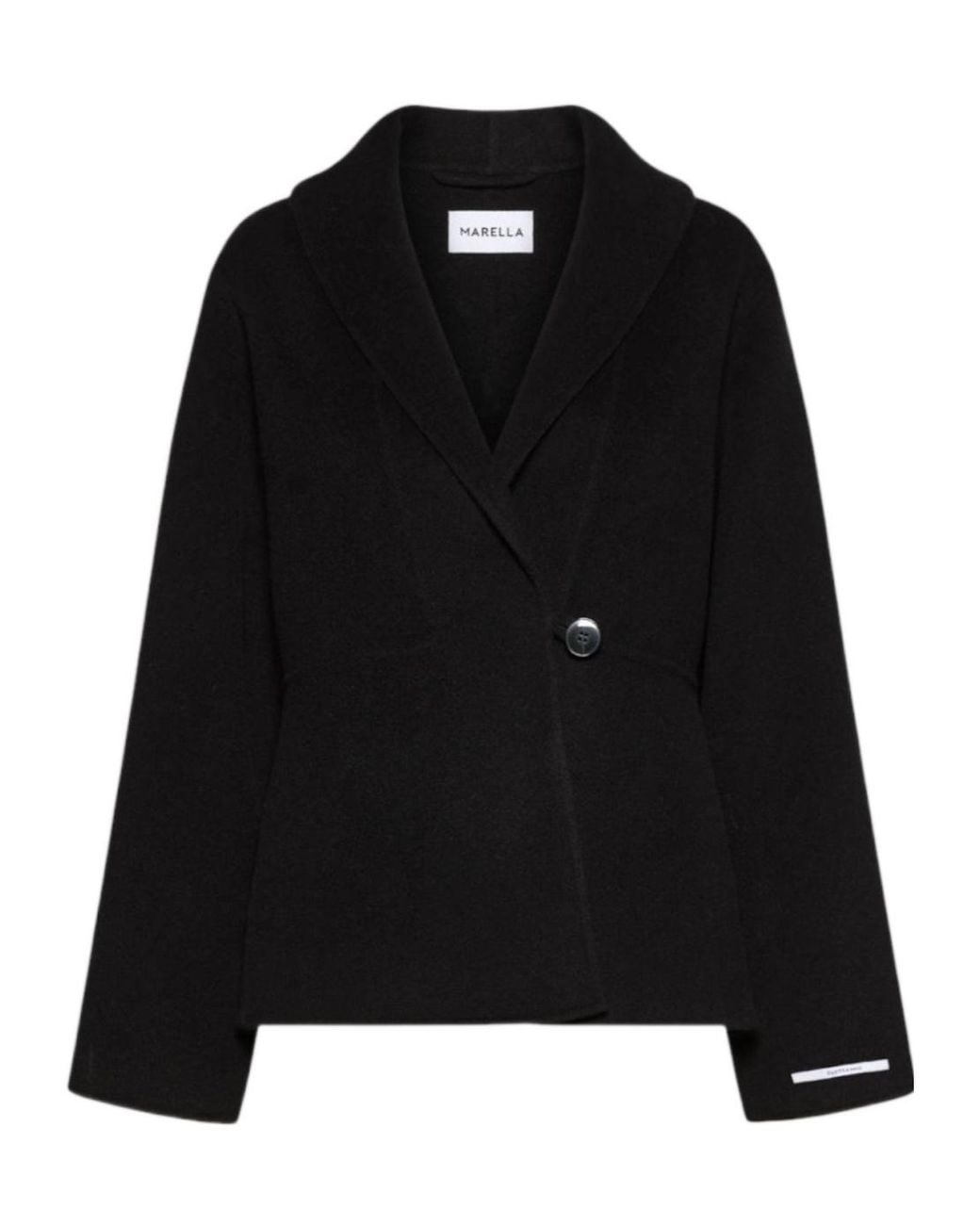 Marella Black Buttoned Short Coat