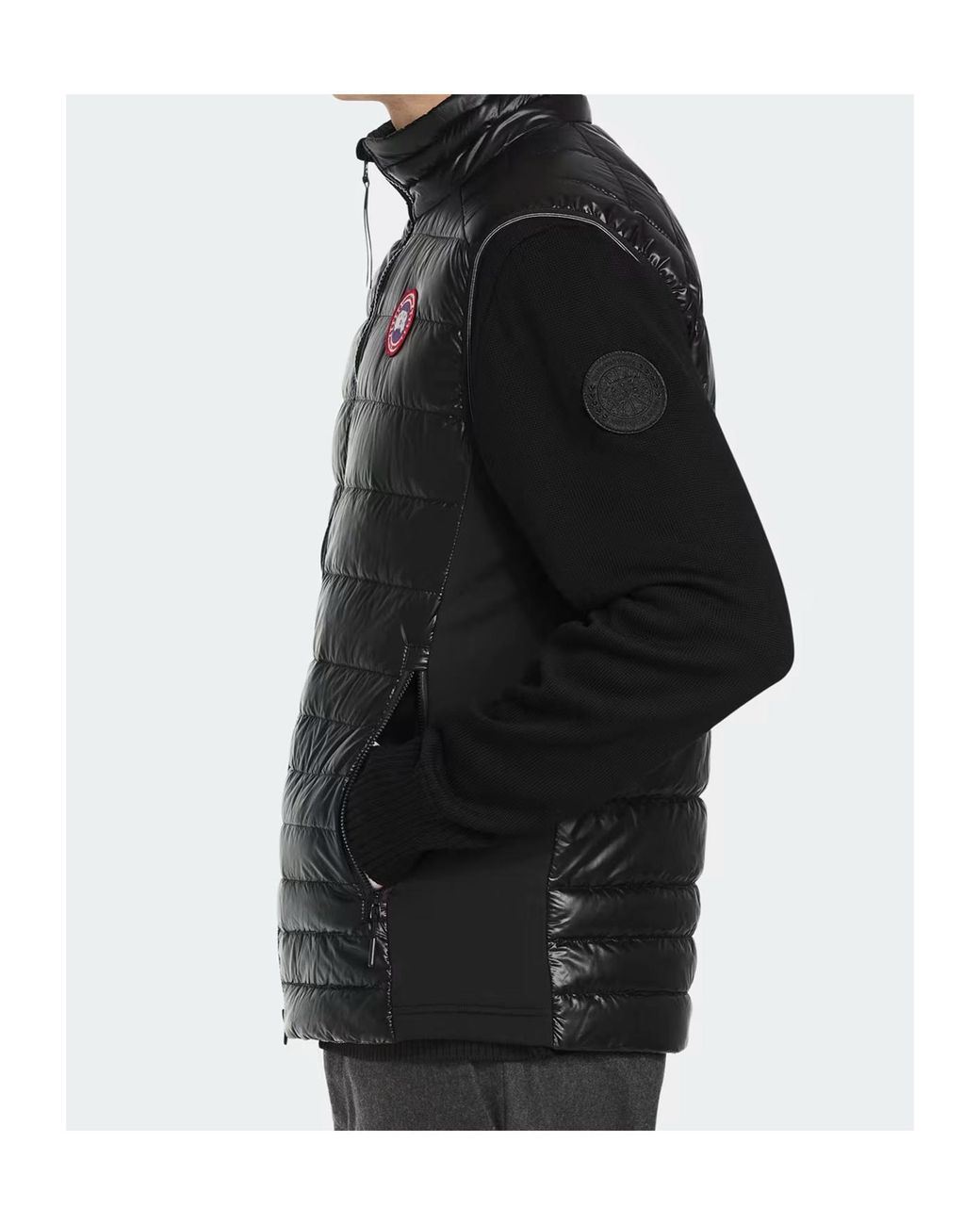 Canada Goose Black Hybridge Padded Lite Gilet for men