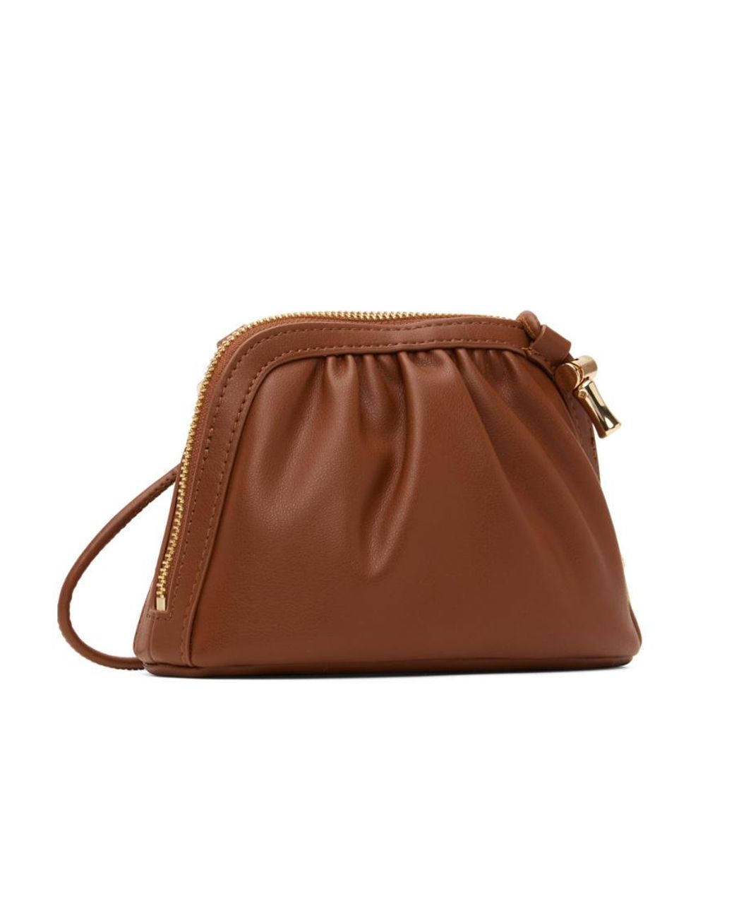 A.P.C. Brown Ninon Small Drawstring Crossbody Bag