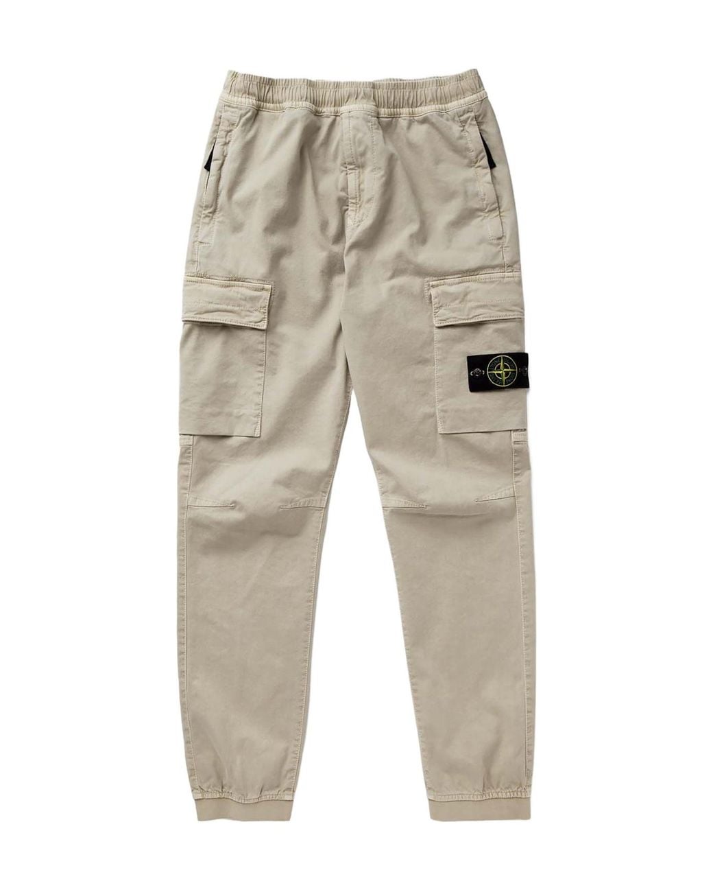 Stone Island Natural Regular Tapered Fit Cargo Pants for men