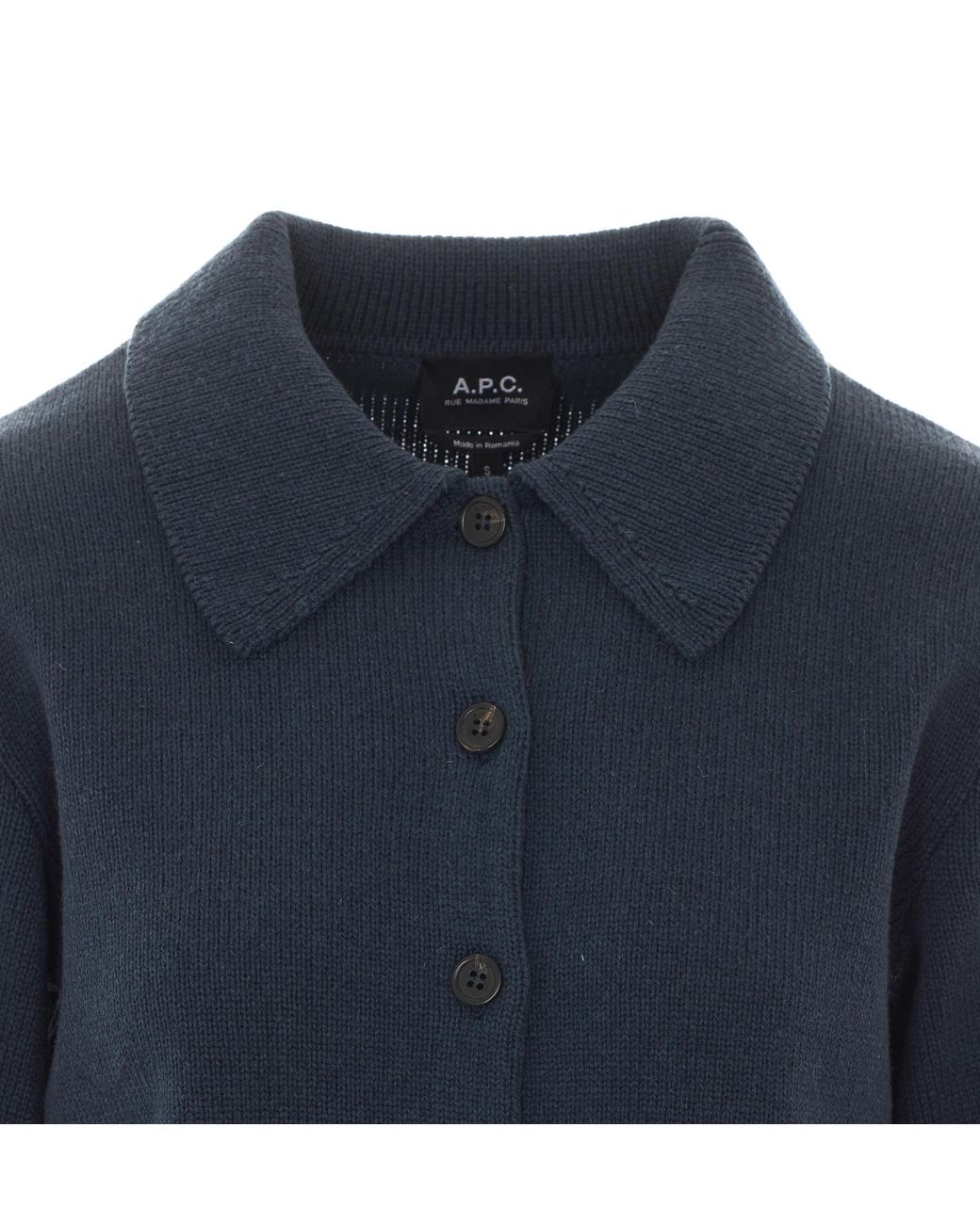 A.P.C. Blue Marie Collar Cardigan