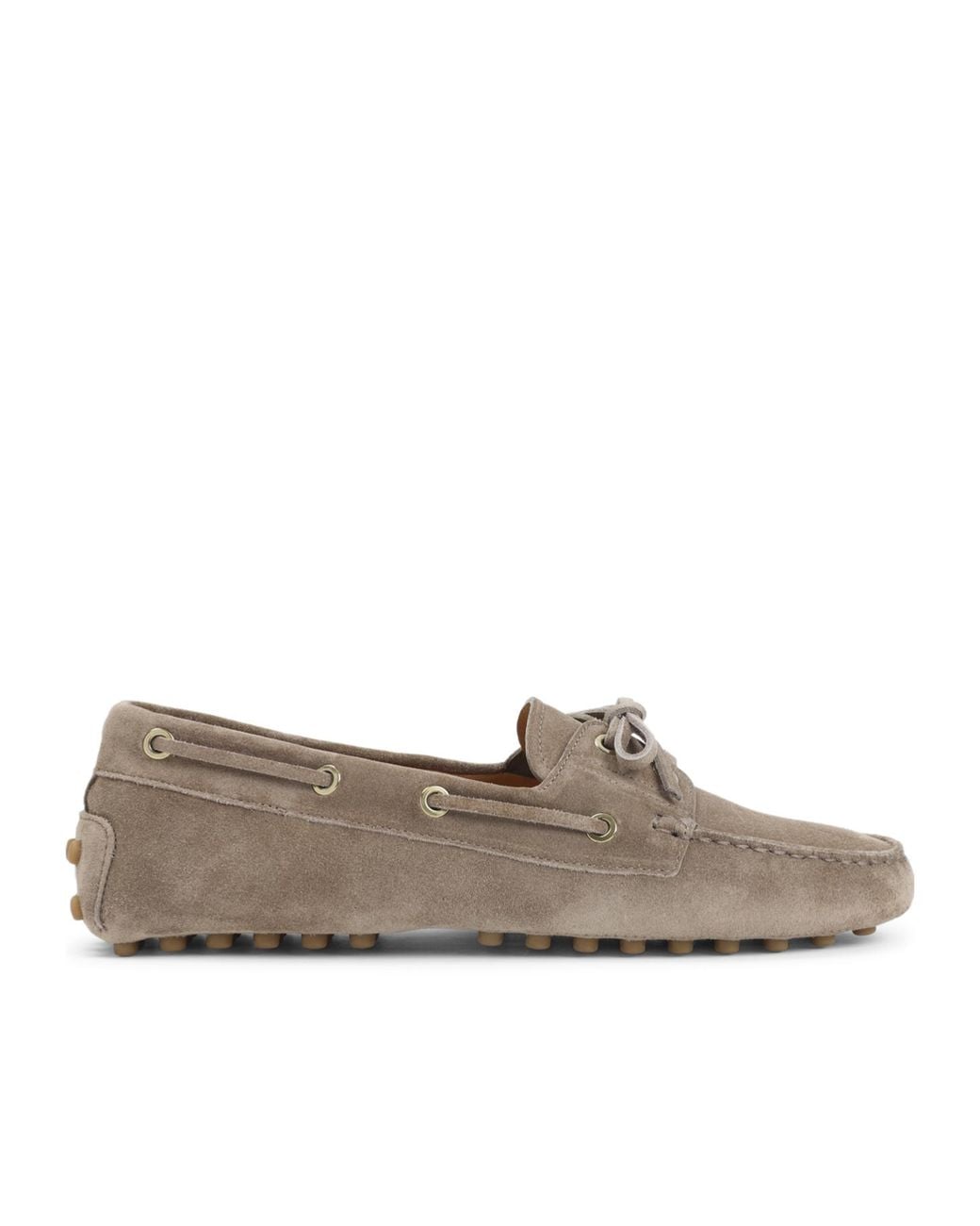 Tod's Brown Bow Detailed Lace-Up Shoes