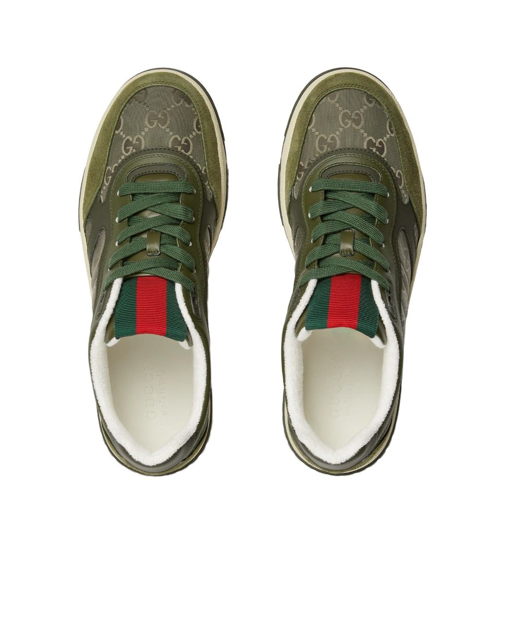 Gucci Green Re-Web Sneaker, Nylon for men