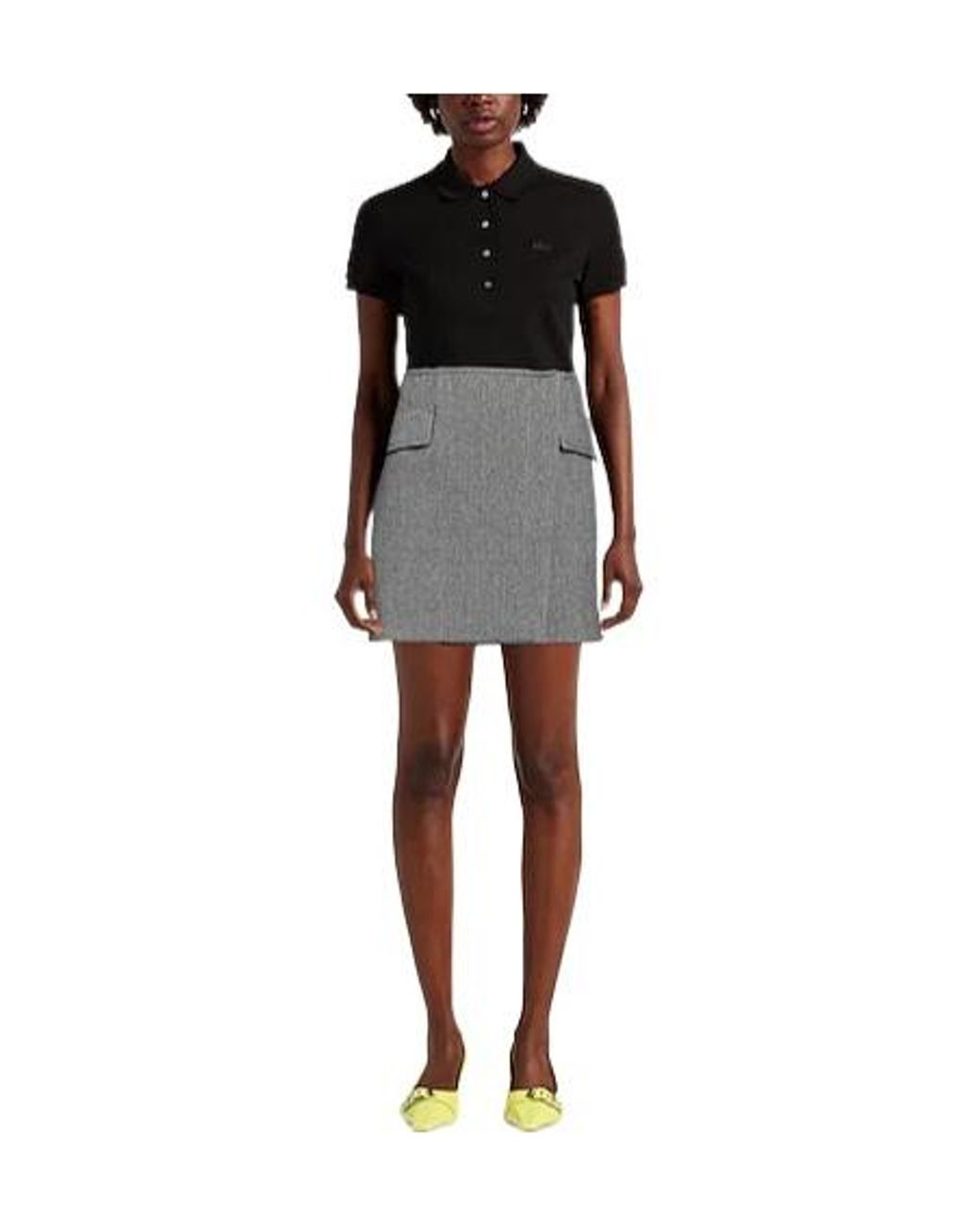Sportmax Gray Wool Twill Wrap Skirt