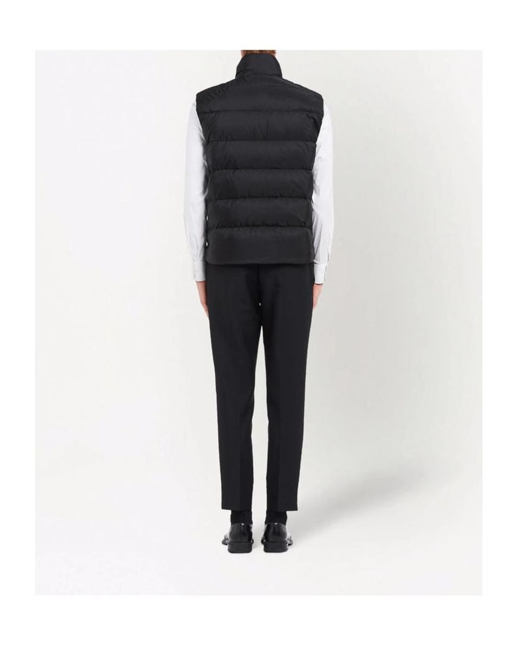 Prada Black Re-Nylon Padded Vest for men