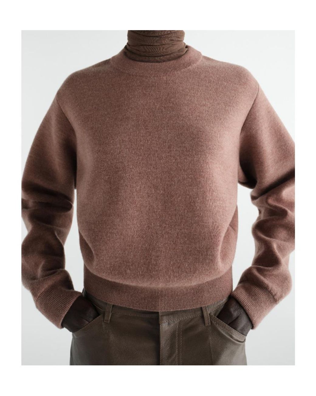 Lemaire Brown Short Sweater