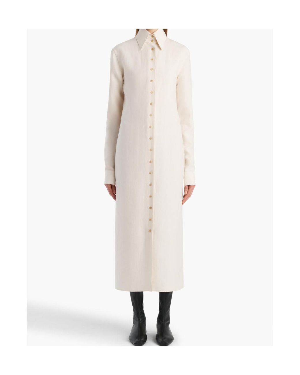 Khaite White Ivanna Dress