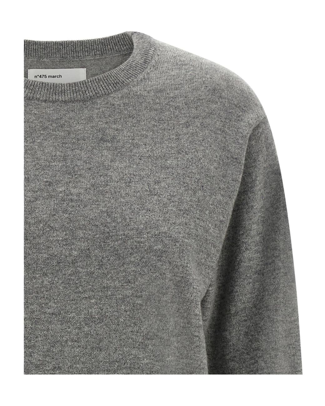 Extreme Cashmere Gray N475 March Crew Neck Knitted Sweater