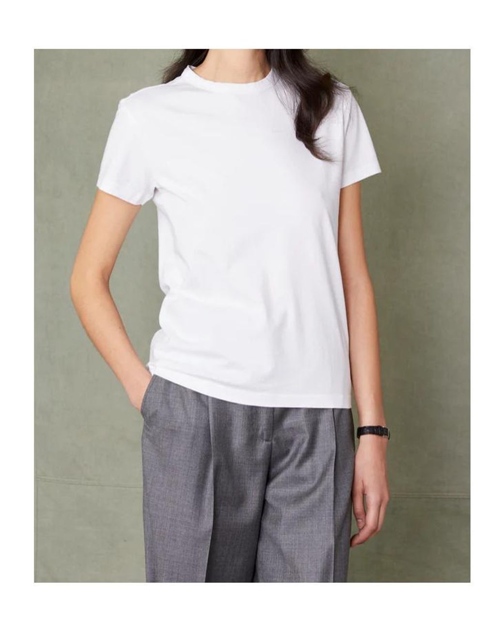 Officine Generale White Officine Générale Lara T-Shirt
