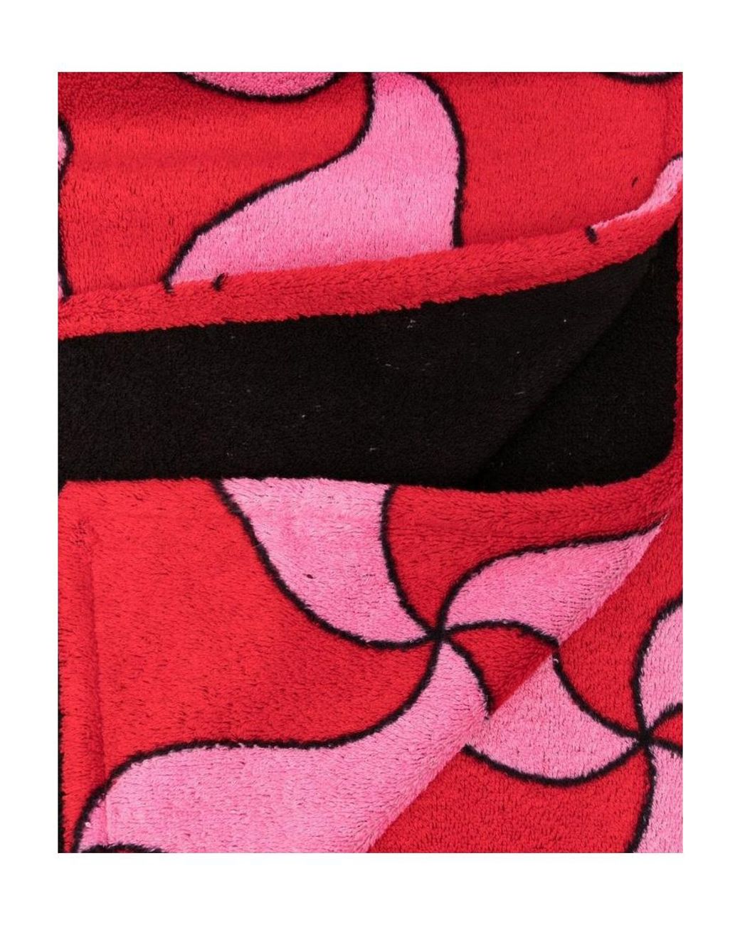 Bottega Veneta Pink Ghost Abstract-Pattern Beach Towel