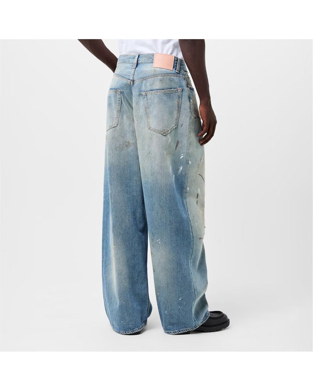 Acne Blue Wide Leg Jeans for men