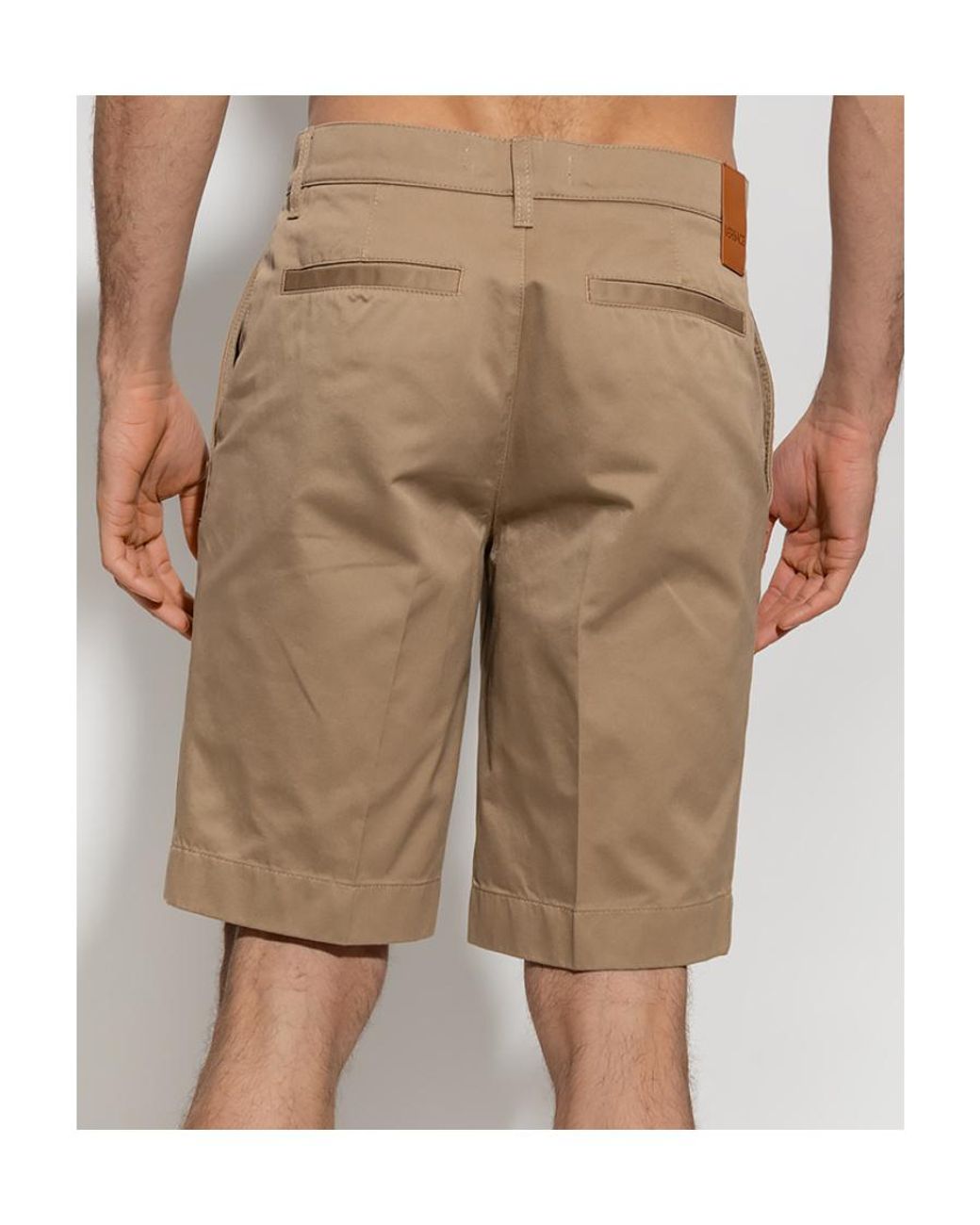 Versace Natural Knee-Length Bermuda Shorts for men