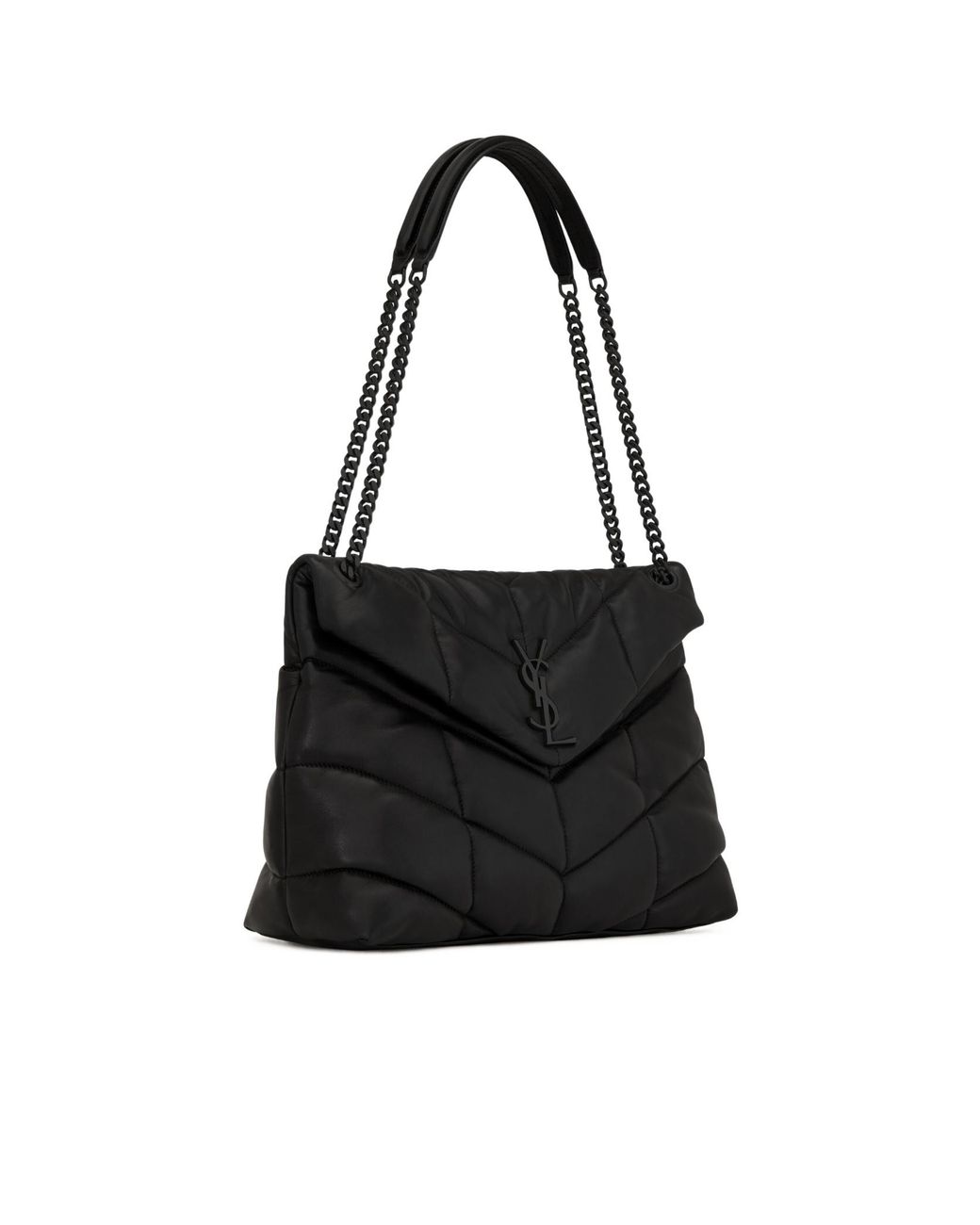 Saint Laurent Black Puffer Medium Shoulder Bag