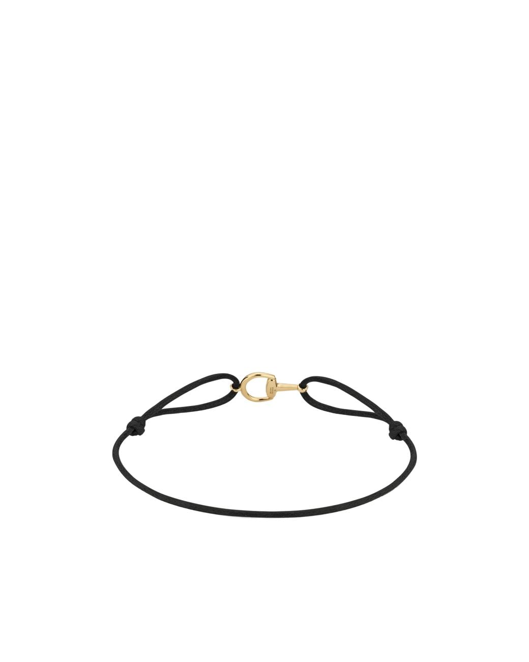 Gucci White Horsebit 18K Charm Bracelet