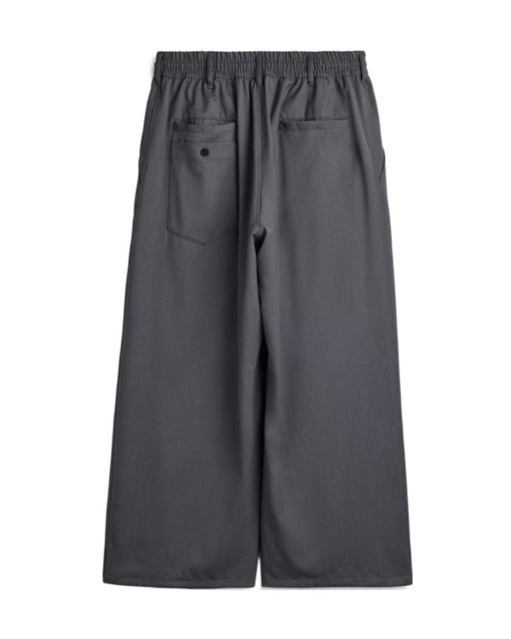 Y-3 Gray X Yohji Yamamoto Drawstring-Waist Trousers for men