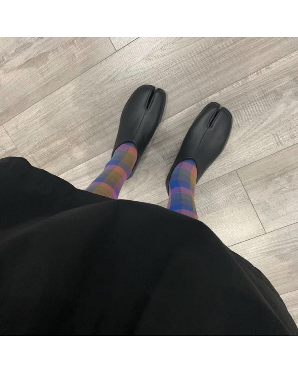Maison Margiela Black Tabi Slip-On Loafers