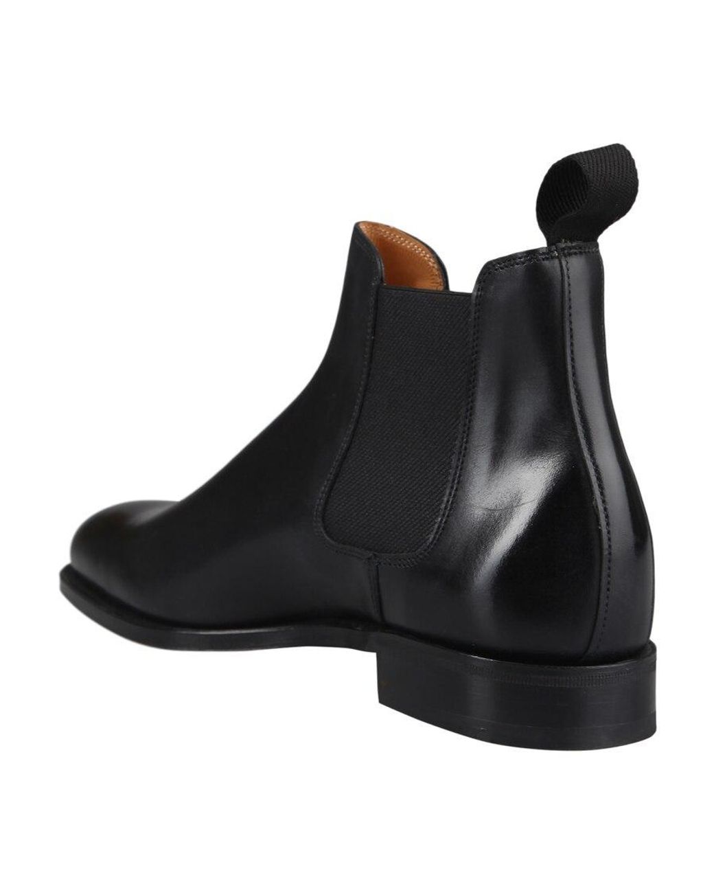 John Lobb Black Elasticated Panel Boots for men