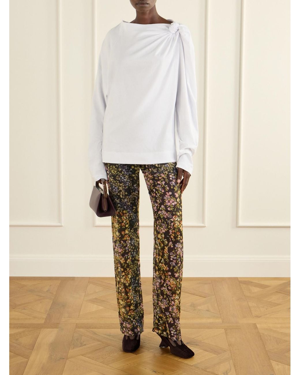 Dries Van Noten White Jersey T-Shirt