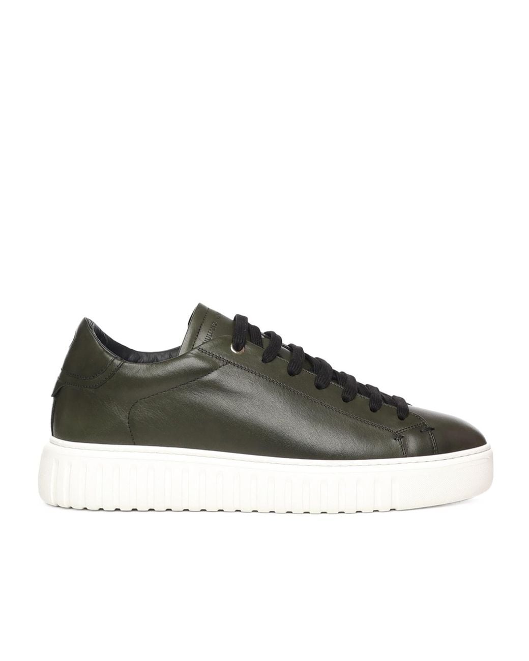 Giuliano Galiano Green Mars Leather Low-Top Sneakers for men