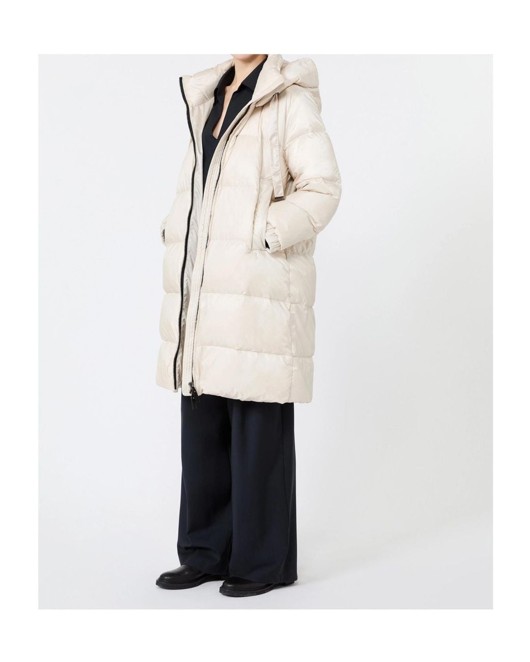 Max Mara White The Cube Mtcmarte Padded Coat