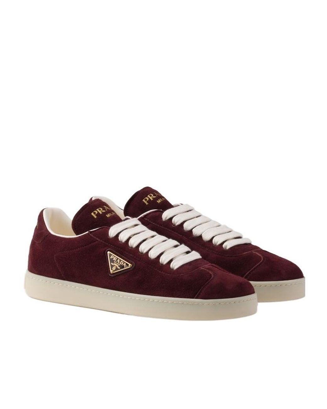 Prada Brown Suede Sneakers