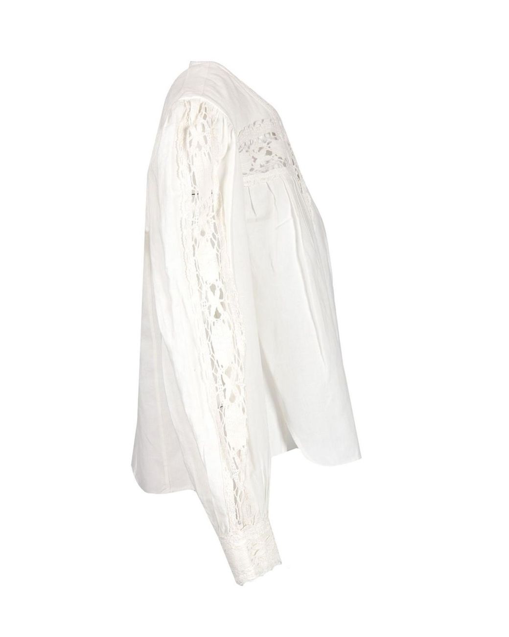 Isabel Marant White Shirt With Lace Detailing