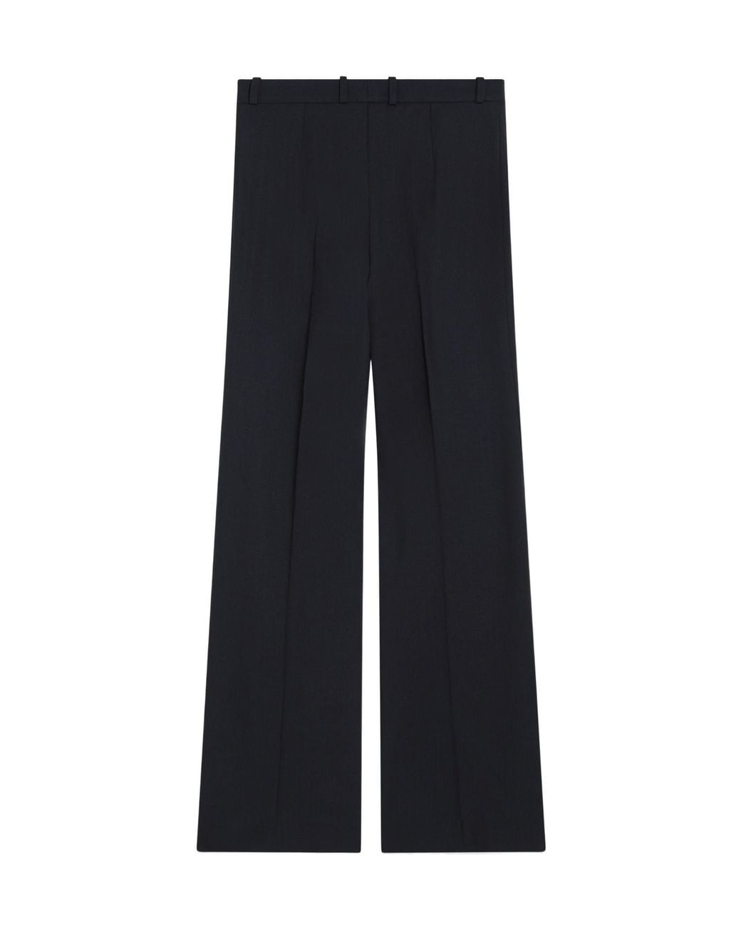 Chloé Blue Belt Loop Wool Bell Bottoms