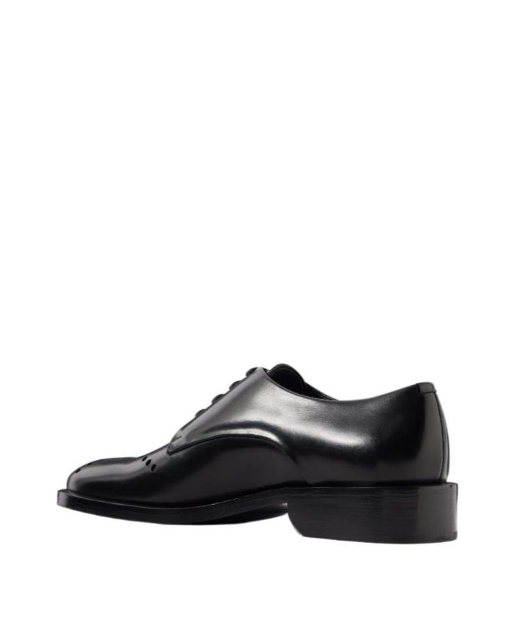 Jil Sander Black Square-Toe Lace-Up Shoes