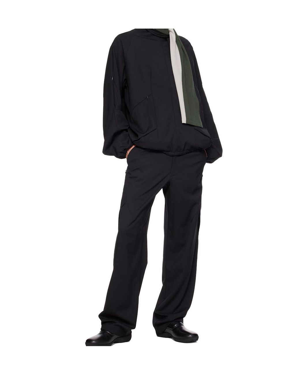 Kiko Kostadinov Black Casual Pants With Belt Loops for men