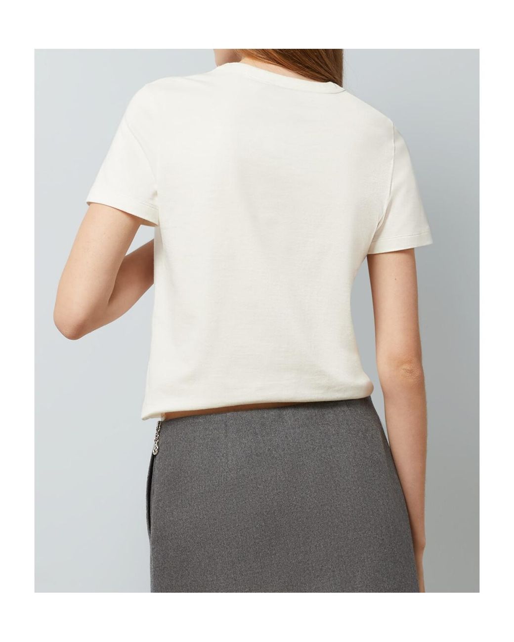 Gucci White Embellished Logo Crewneck T-Shirt