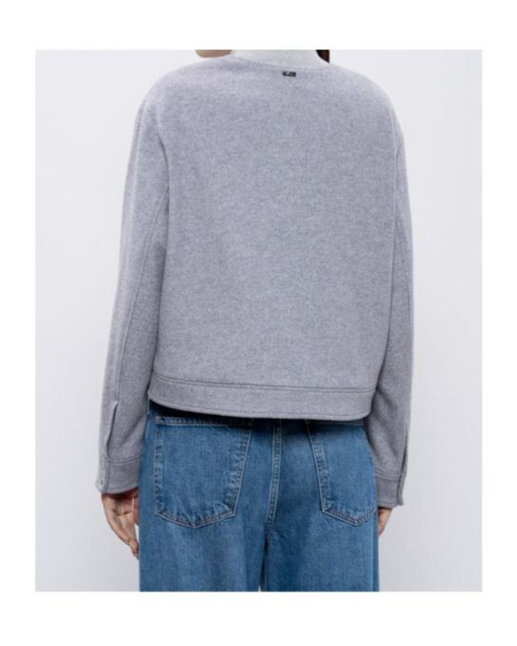 Herno Blue Buttoned Bomber Jacket