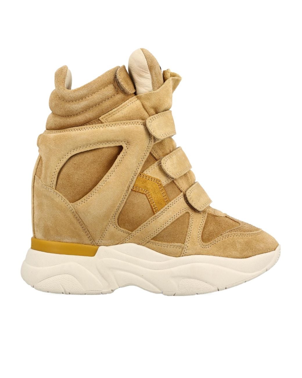 Isabel Marant Natural Balskee Suede Leather Sneakers