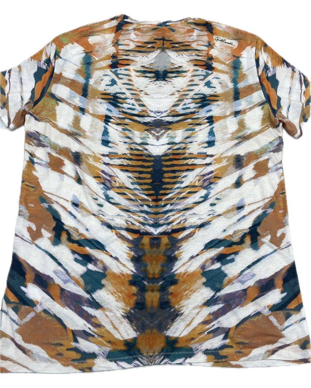 Just Cavalli Multicolor Short-Sleeved T-Shirt for men