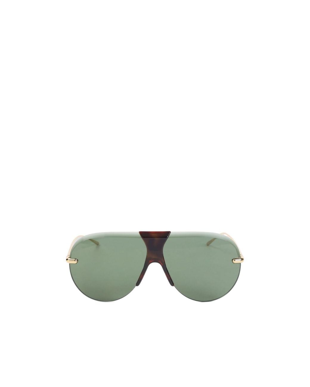 Loewe Green Safari Shield Frame Sunglasses