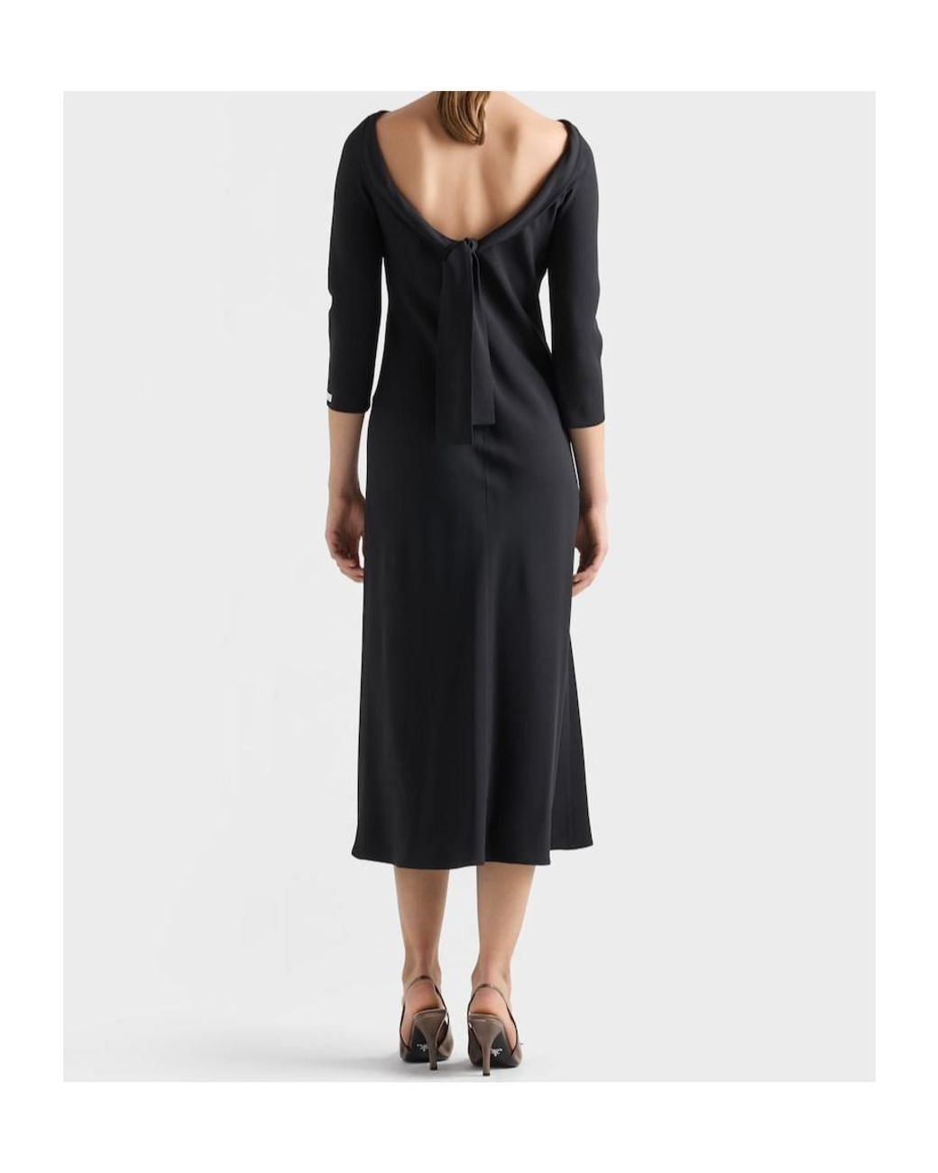 Prada Black Sablé Dress